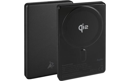  Aqiila Powerbird Drahtlose Powerbank 20 W Schwarz 5000 MAh