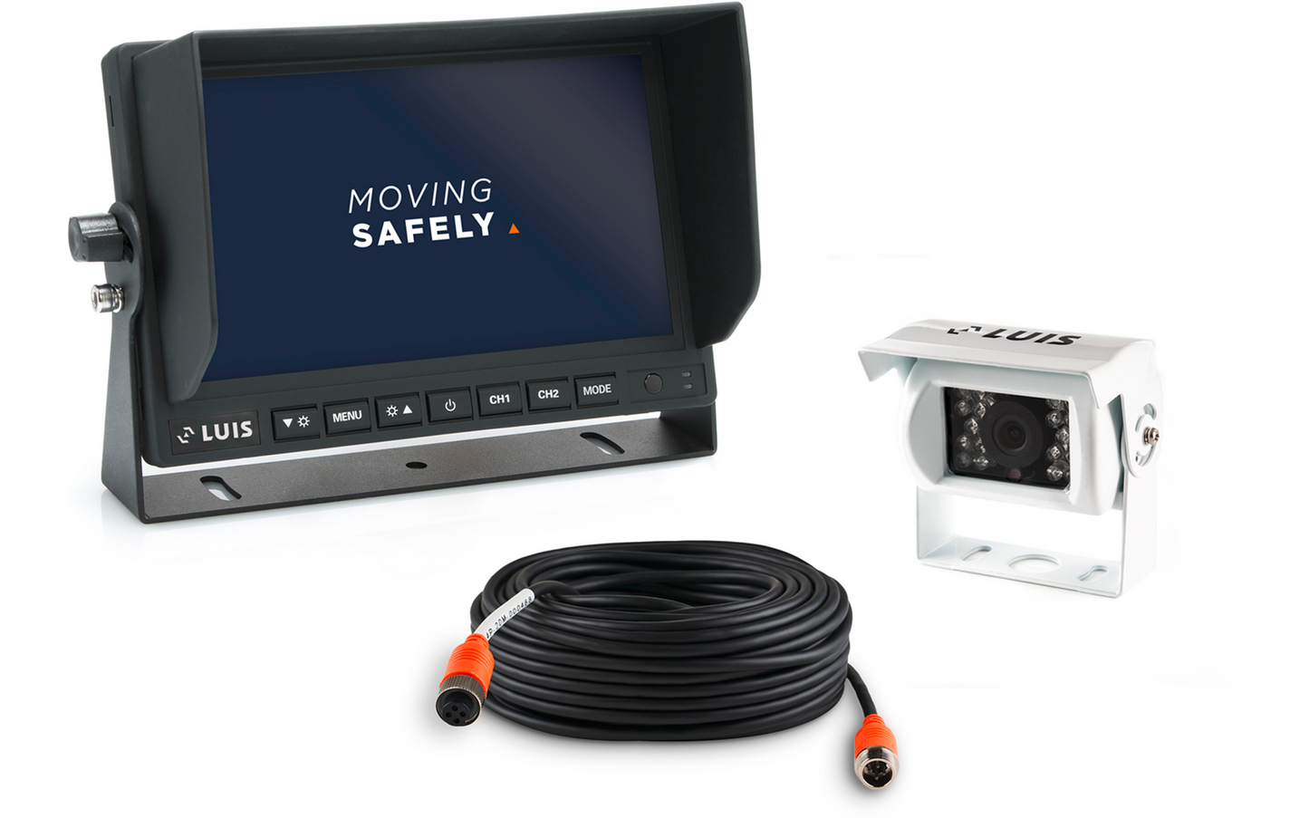 LUIS Basic Rückfahrsystem Inkl. 7" Monitor 12 - 24 V