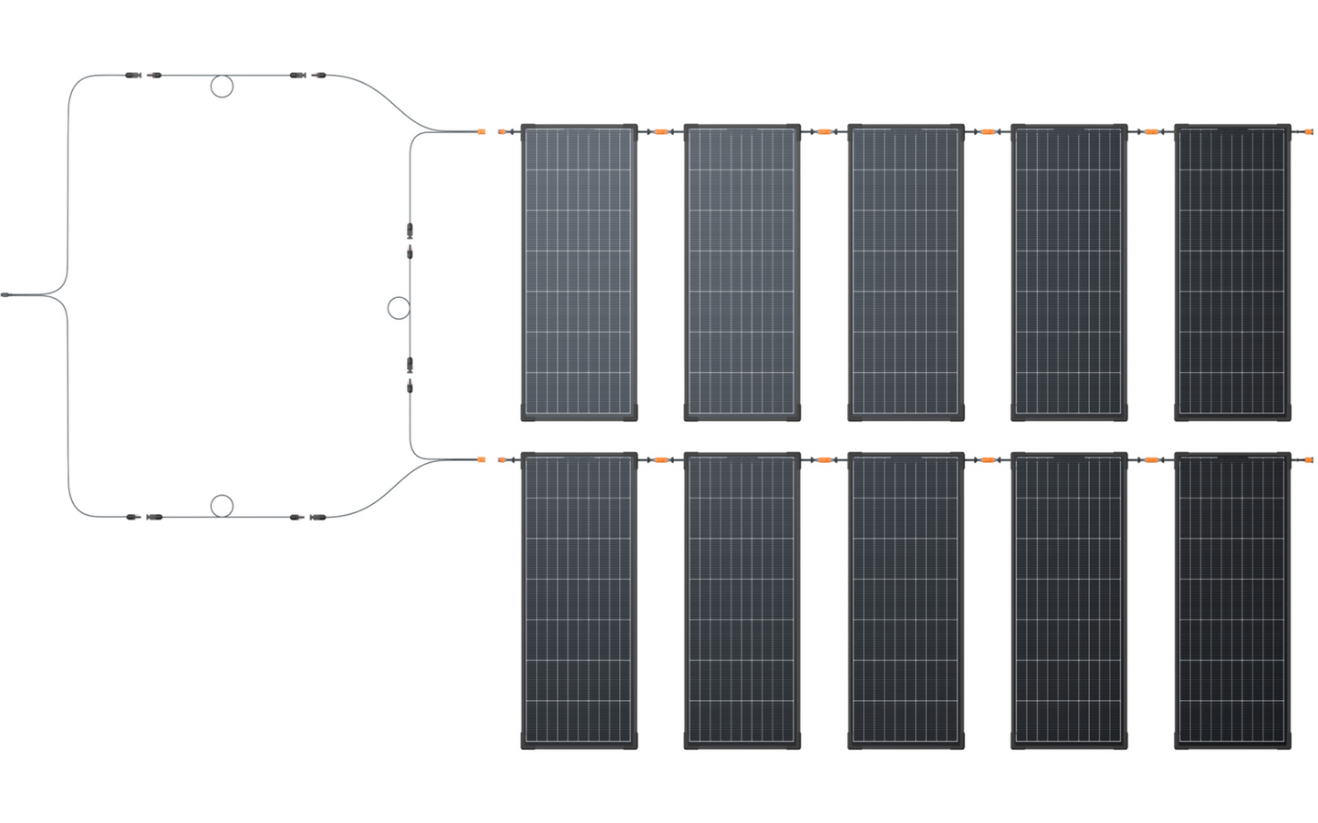  EcoFlow RVMax Starres Solarpanel 2er-Set / 12 Mm Ultraflach / IP68 / 2 X 130 W