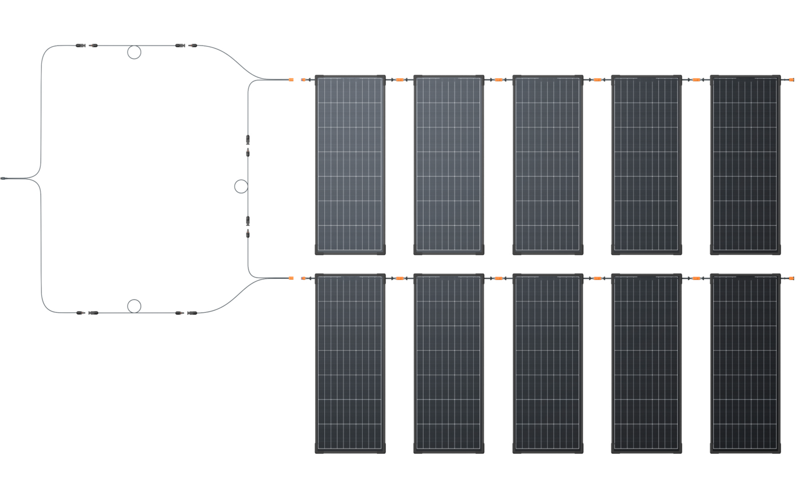  EcoFlow RVMax Starres Solarpanel 2er-Set / 12 Mm Ultraflach / IP68 / 2 X 130 W
