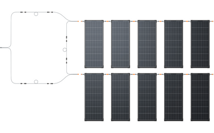  EcoFlow RVMax Starres Solarpanel 2er-Set / 12 Mm Ultraflach / IP68 / 2 X 130 W