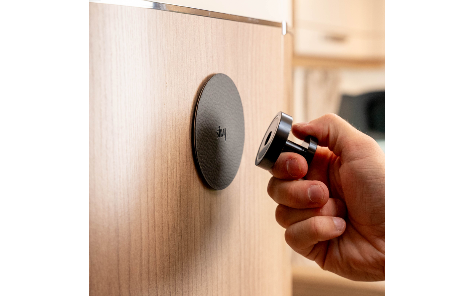  Silwy Magnet-Haken SPOT Inkl. 3M-Pad BLACK
