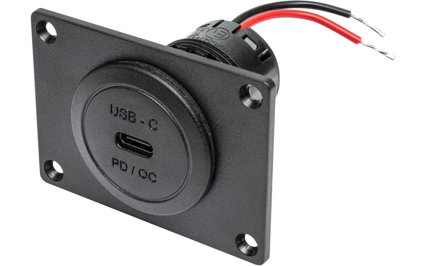  ProCar USB-C Einbausteckdose Mit Montageplatte 12 / 24 V