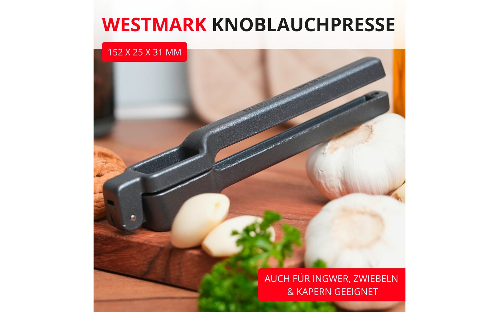  Westmark Biopress Knoblauchpresse Black Edition