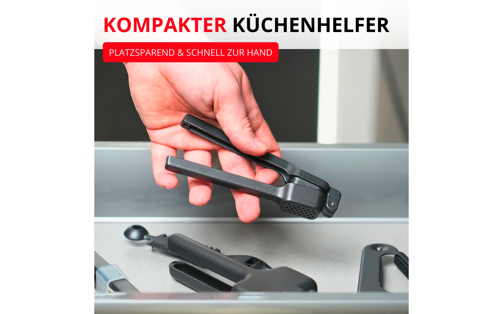  Westmark Biopress Knoblauchpresse Black Edition
