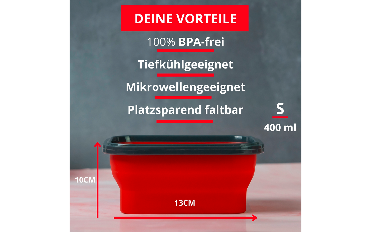  Westmark Faltbare Frischhaltedose Eckig