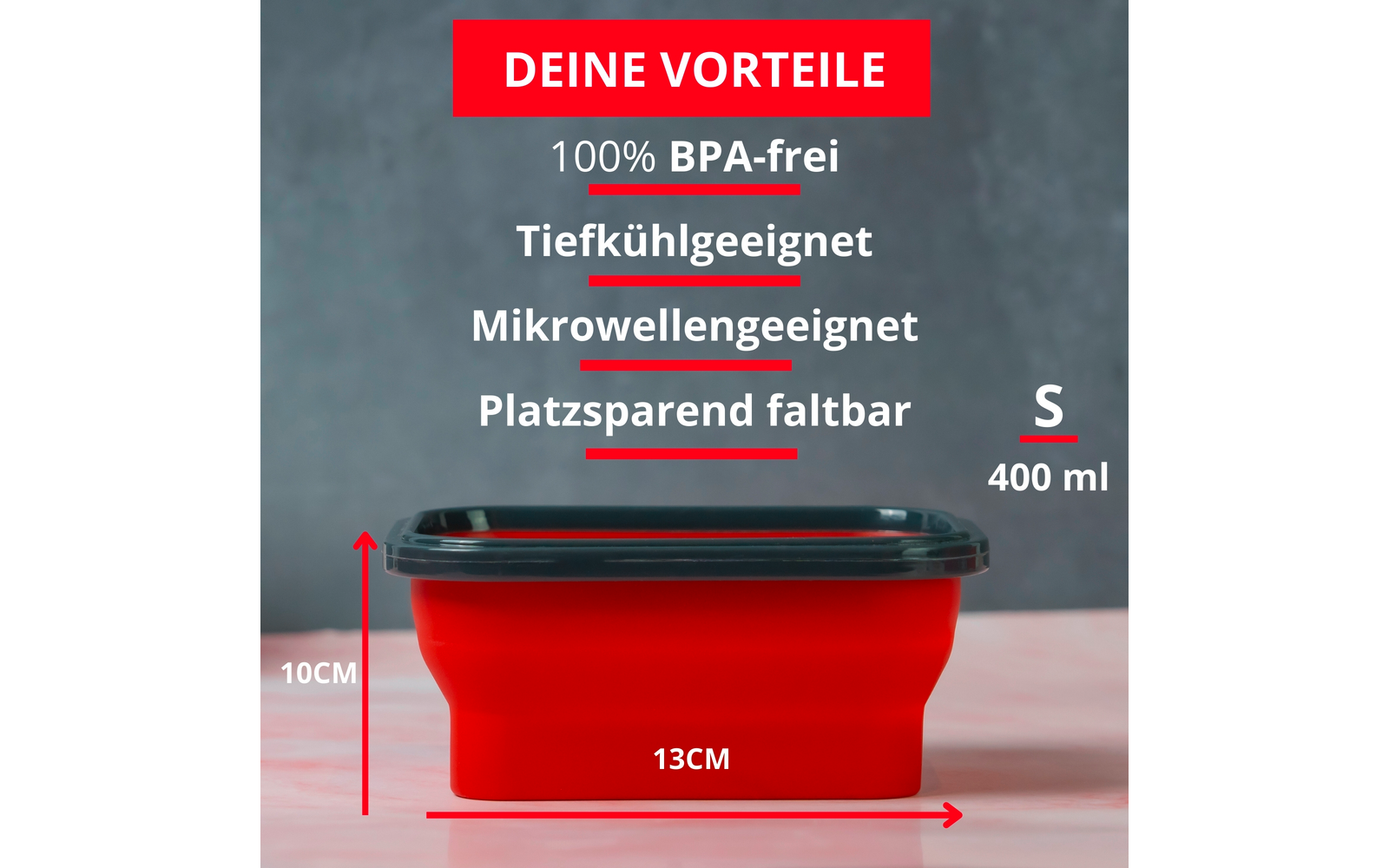  Westmark Faltbare Frischhaltedose Eckig