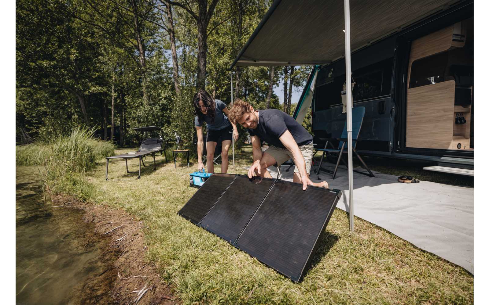  Berger Deluxe Klappbare Solaranlage / Koffer-Solaranlage