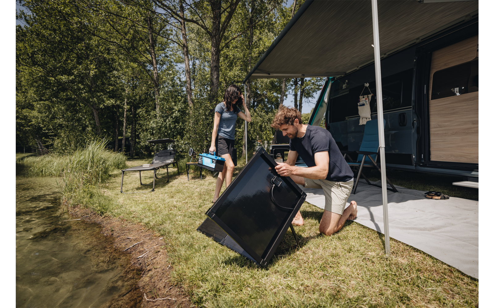  Berger Deluxe Klappbare Solaranlage / Koffer-Solaranlage