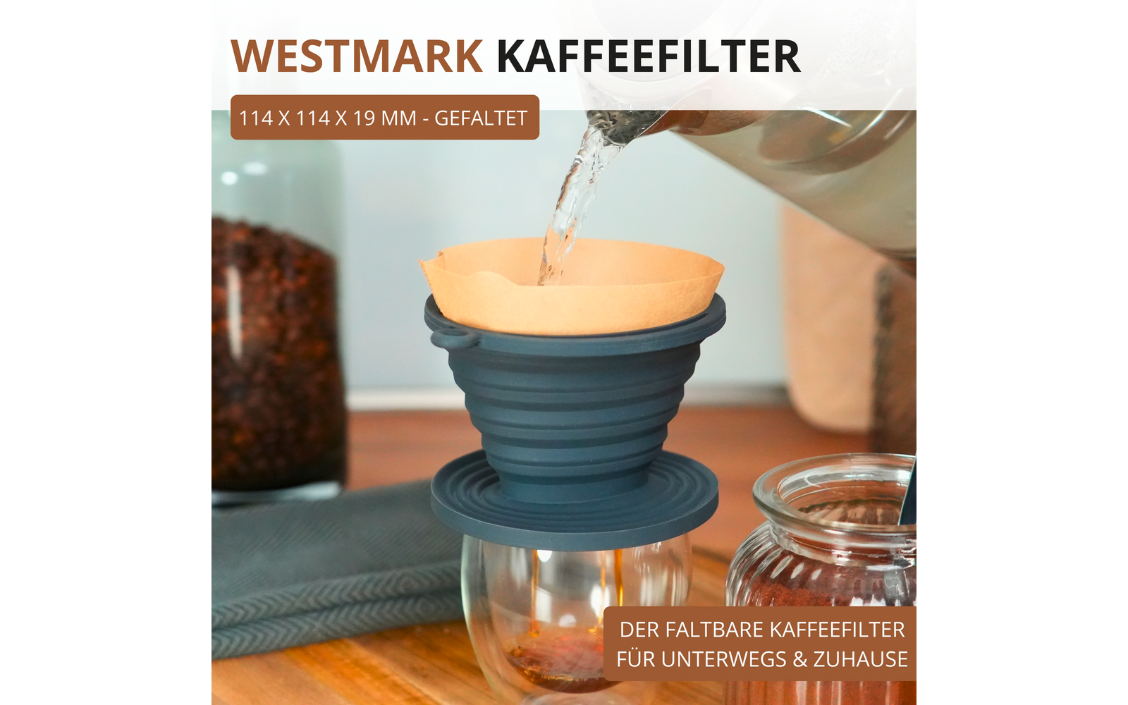  Westmark Faltbare Kaffeefilter Aus Silikon