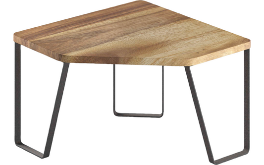  Metaltex York LAVA Eckregal 1-Etage Aus Akazienholz 25 X 25 X 16 Cm
