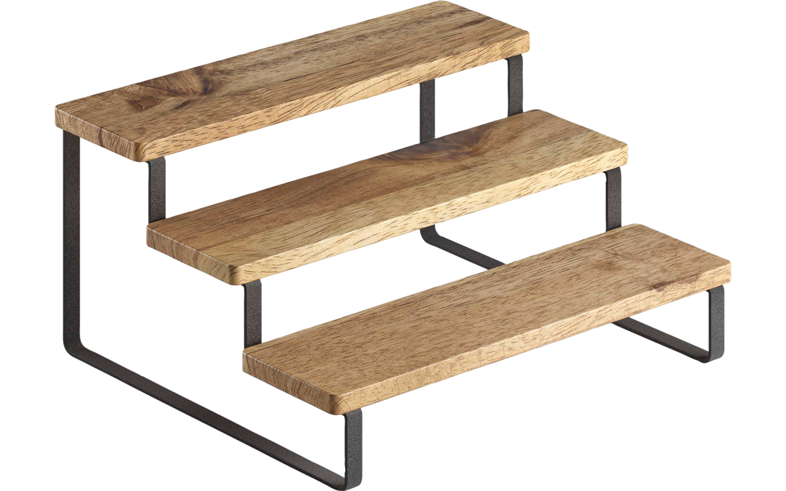  Metaltex York LAVA Gewürzregal 3 Stufen Treppen Design Aus Akazienholz 27 X 23 X 13 Cm