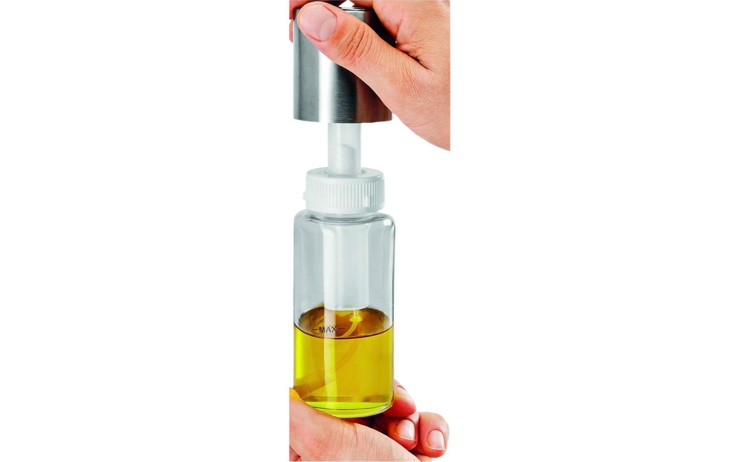  Metaltex Spice Line Essig-/Ölspender Glas Edelstahl 70 Ml