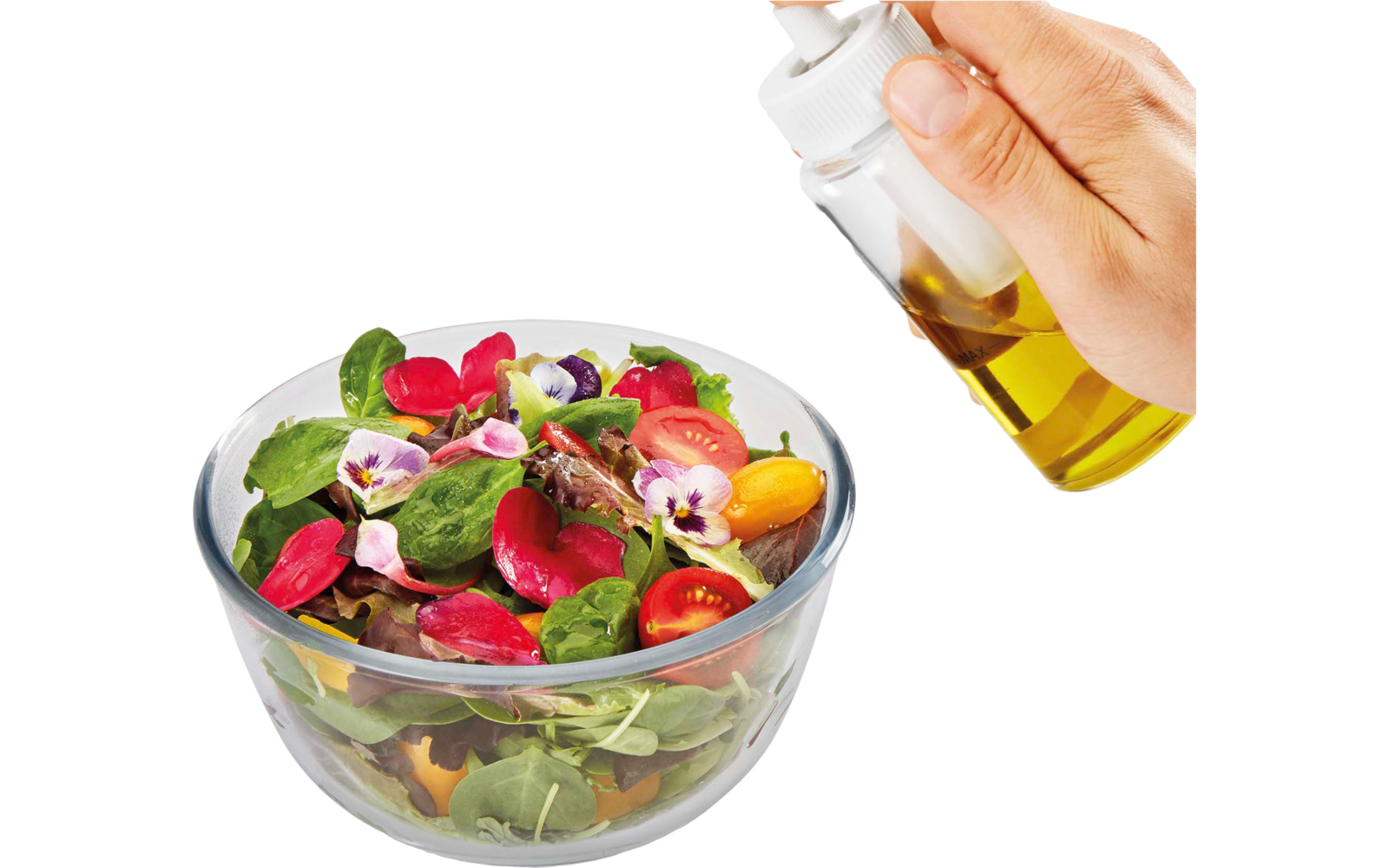  Metaltex Spice Line Essig-/Ölspender Glas Edelstahl 70 Ml