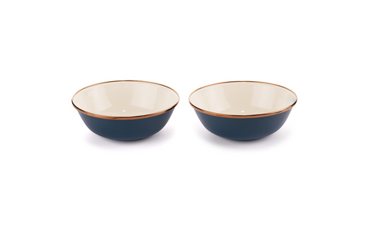  Barebones Enamel Emaillegeschirr Schüsselset 2 Teilig Blau