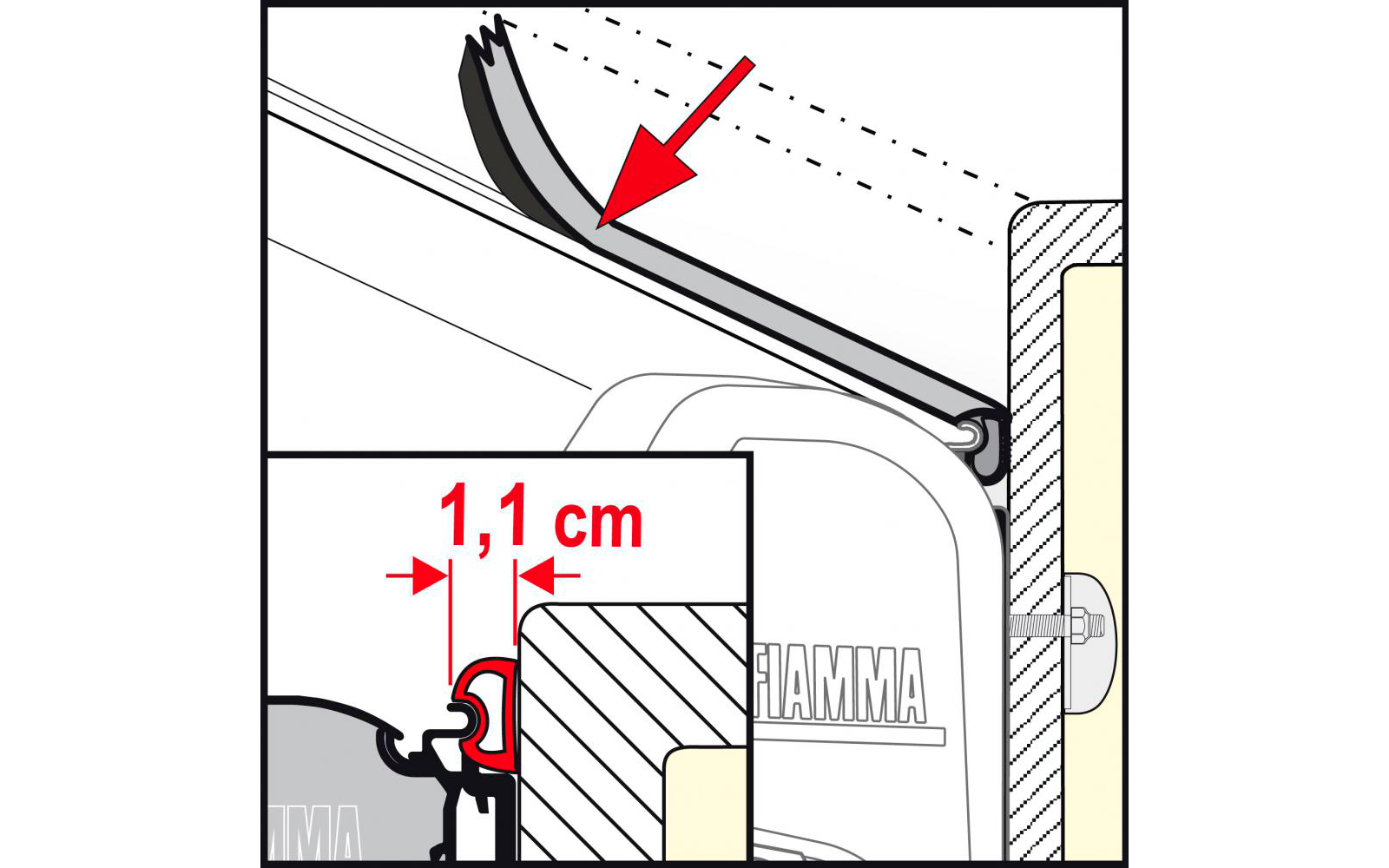  Fiamma Regendichtung Rain Guard