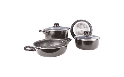  Gimex Black Line Kochtopf-Set 7-tlg.