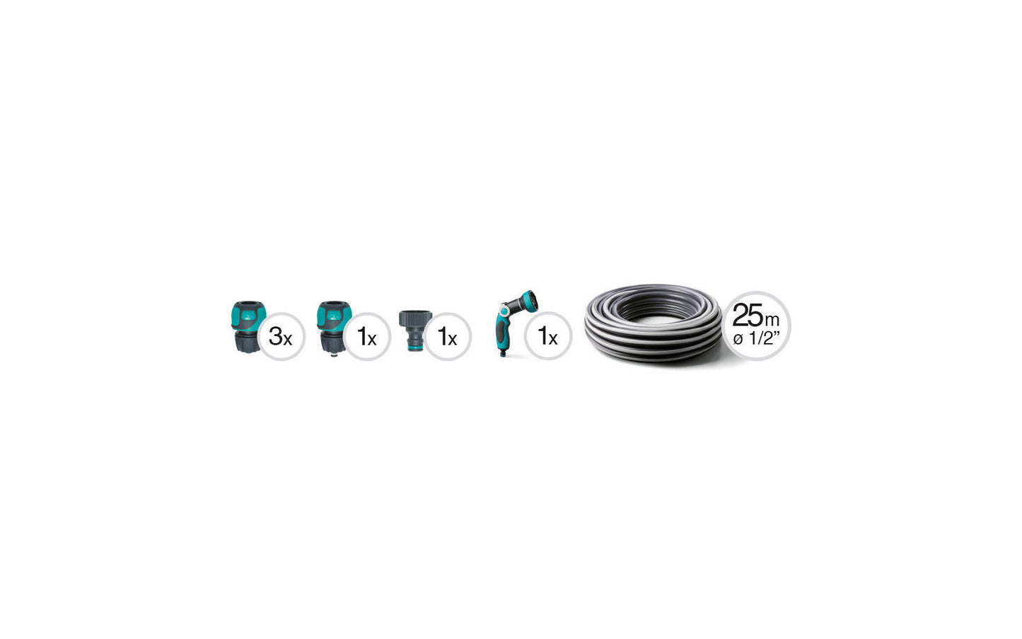  G.F. Concept Plus Ready Schlauchträger-Satz Inkl. 25 M Schlauch, Schlauchtrommel