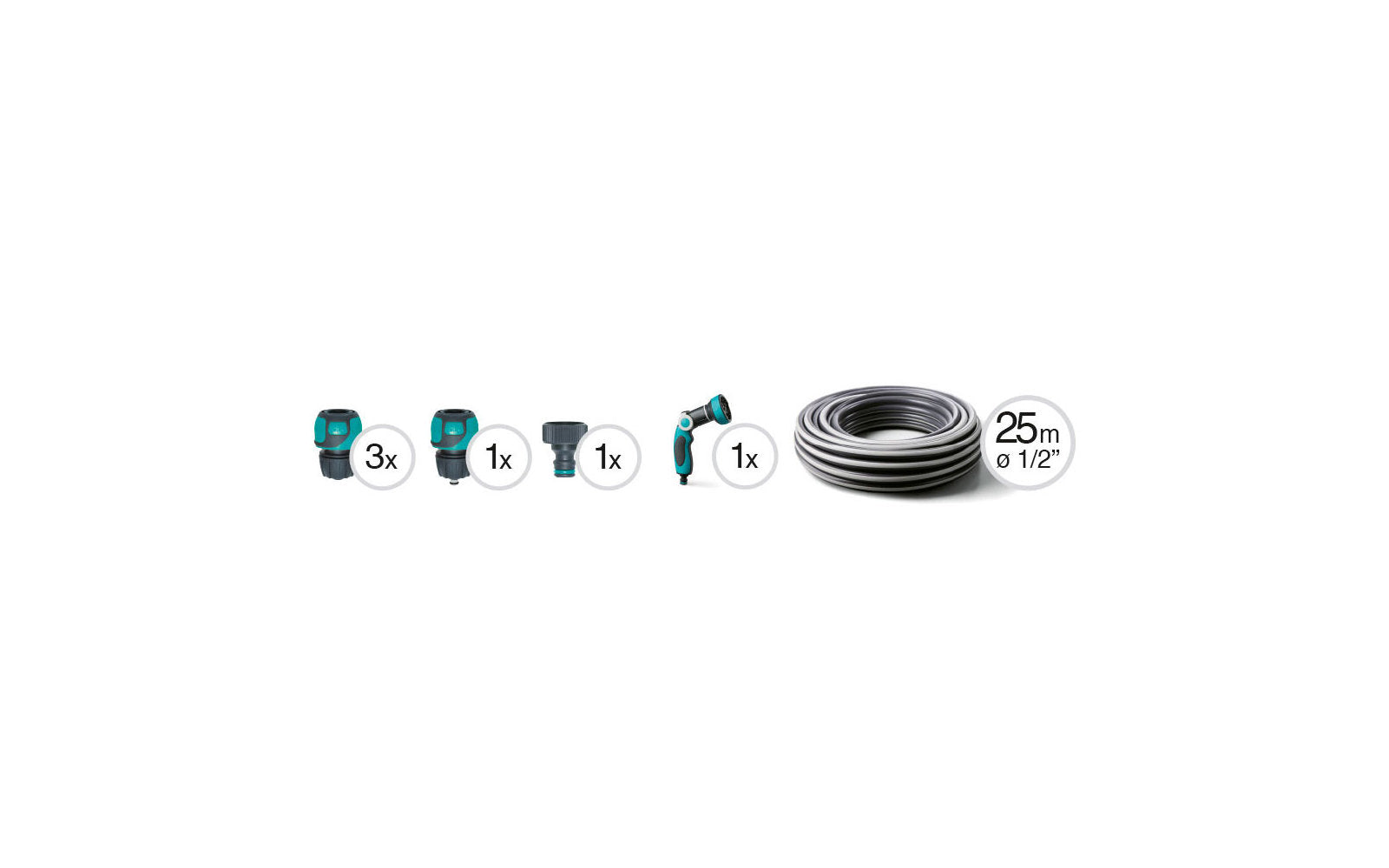  G.F. Concept Plus Ready Schlauchträger-Satz Inkl. 25 M Schlauch, Schlauchtrommel
