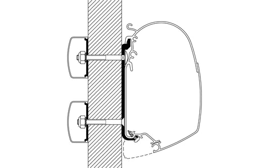  Thule Universal Markisenadapter Für Omnistor 4900 / 5200 / 8000