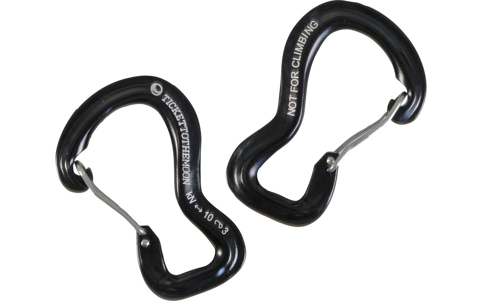  Ticket To The Moon Aluminium 10kN Aluminium Karabiner 2 Stück