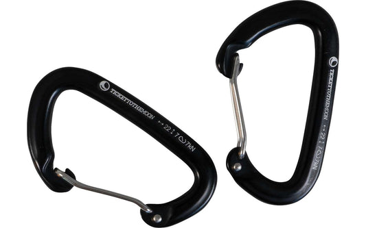  Ticket To The Moon 22kN Aluminium Karabiner 2 Stück