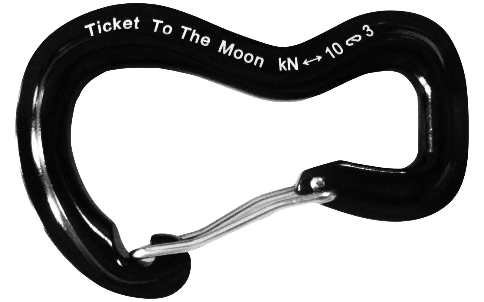  Ticket To The Moon Aluminium 10kN Aluminium Karabiner 2 Stück