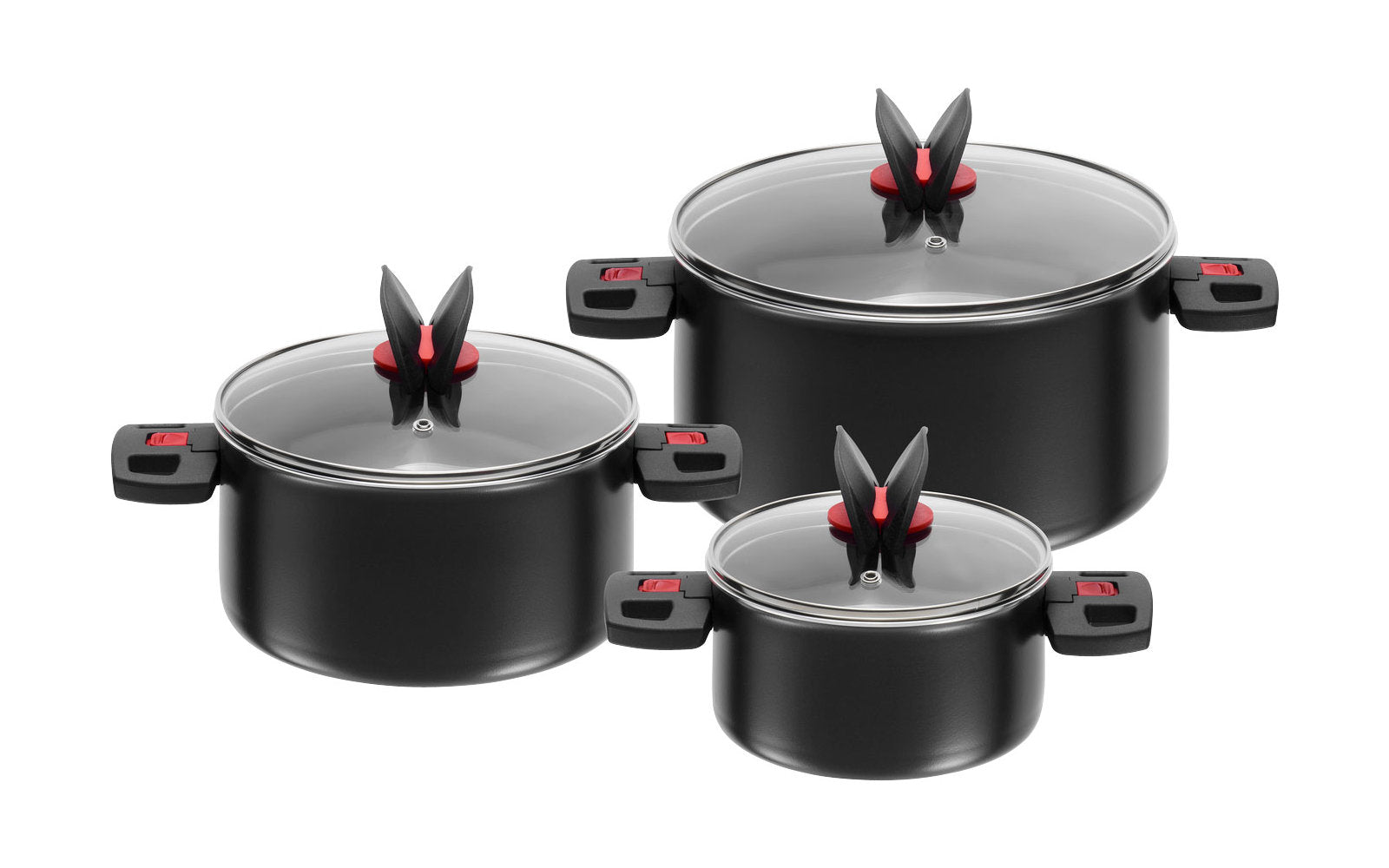  Ballarini Click & Cook Kochtopf Set 3-tlg.