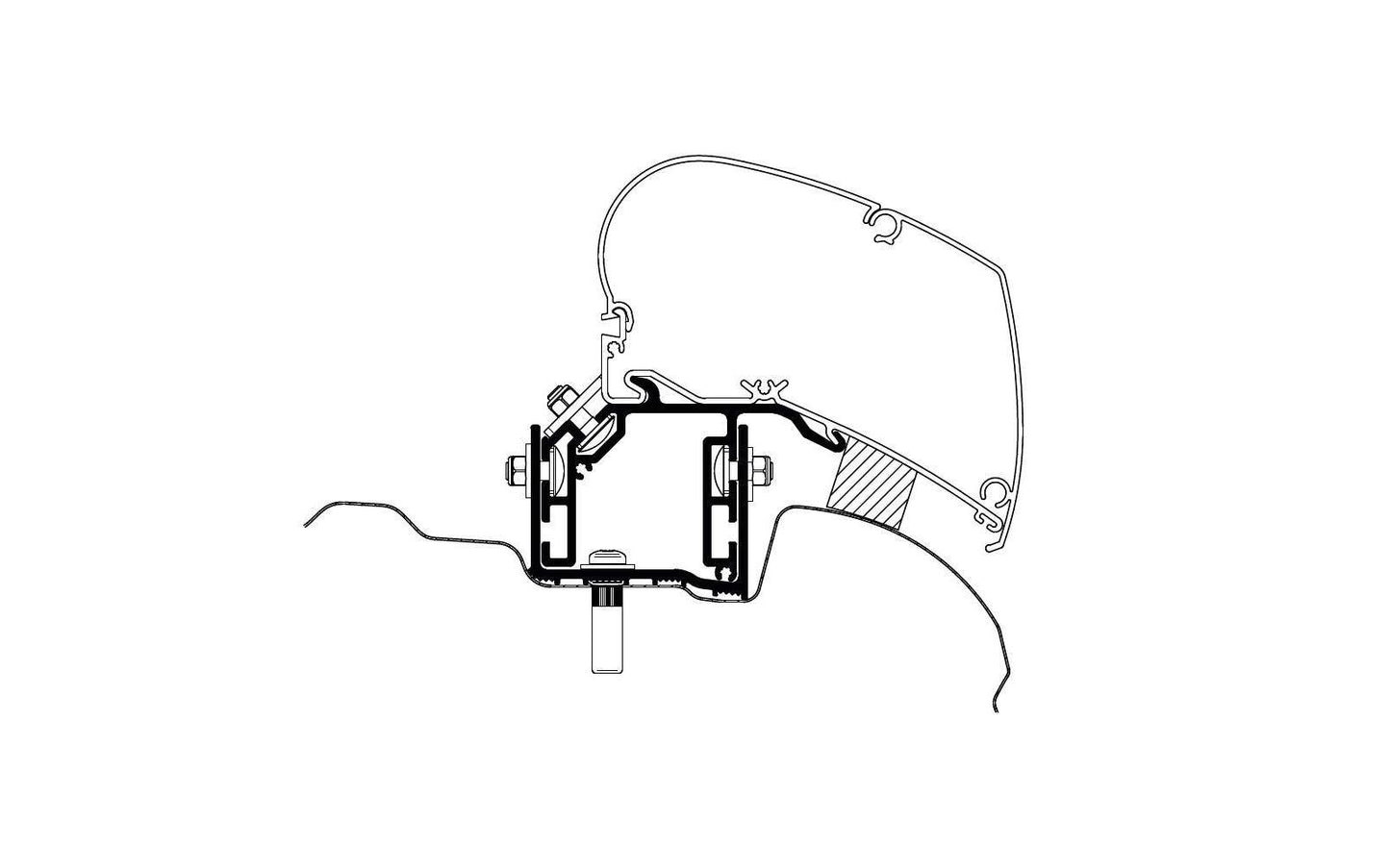  Thule Markisenadapter VW Crafter Ab Baujahr 2017
