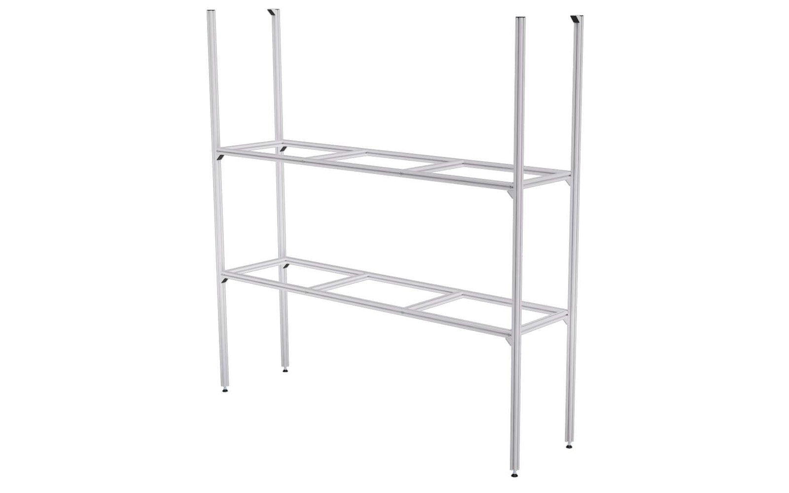  SYS-Rack Aluminium Regal-System 123-L-RR-1 Längs Für Heckgarage 125 X 31 X 130 Cm