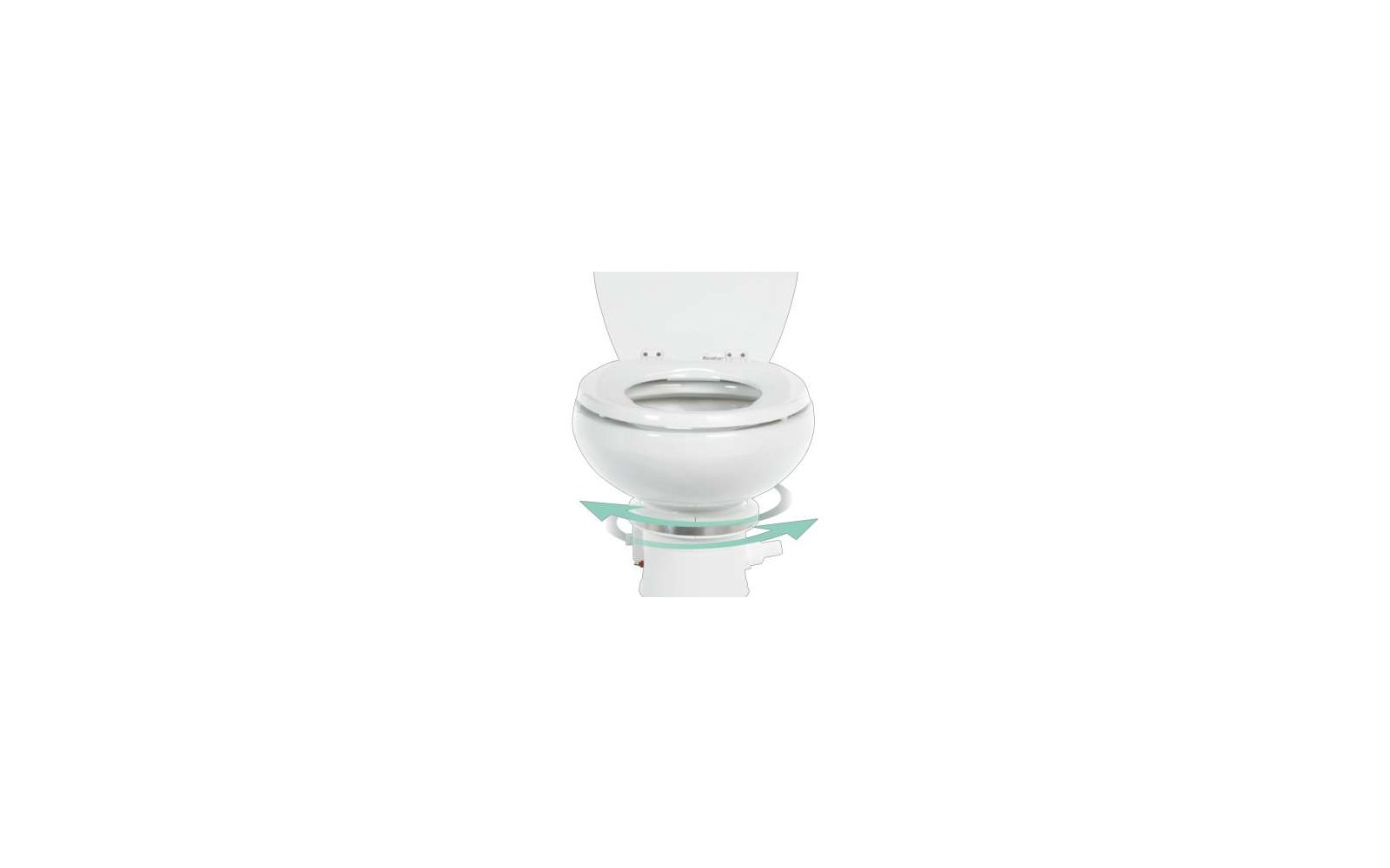  Dometic MasterFlush MF 7260 Elektrische Meeres- Rohwassertoilette 12 V