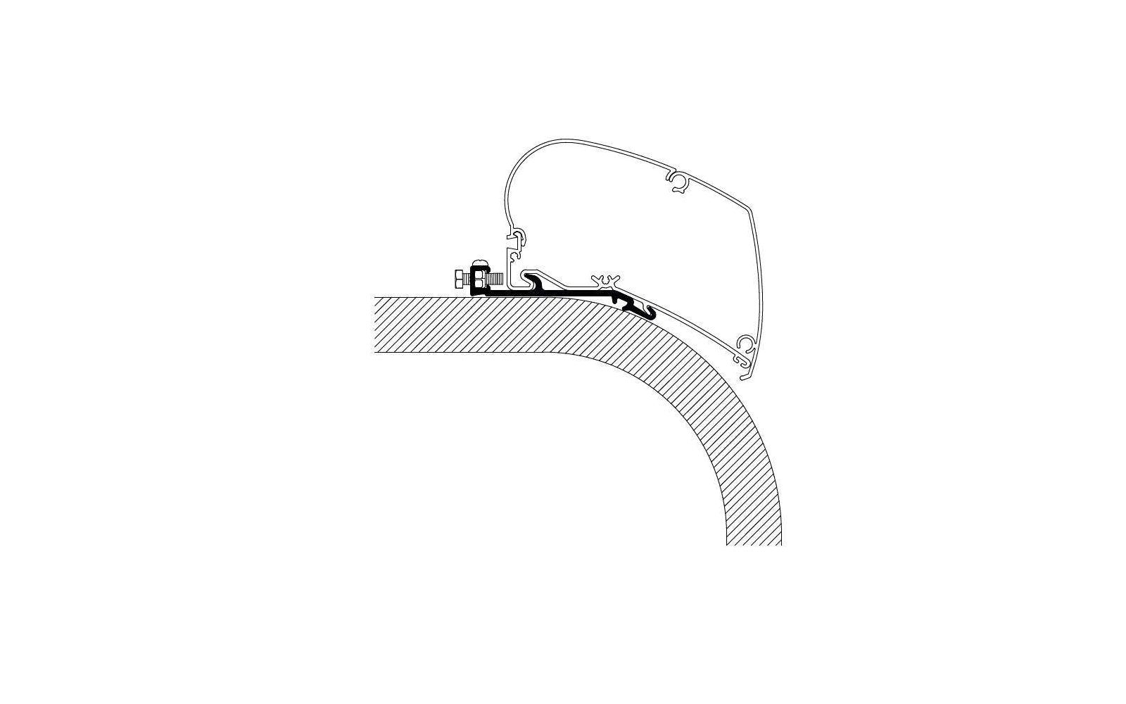  Thule Flat Adapter Markisenadapter Für Omnistor 9200, 6300 Und 6200