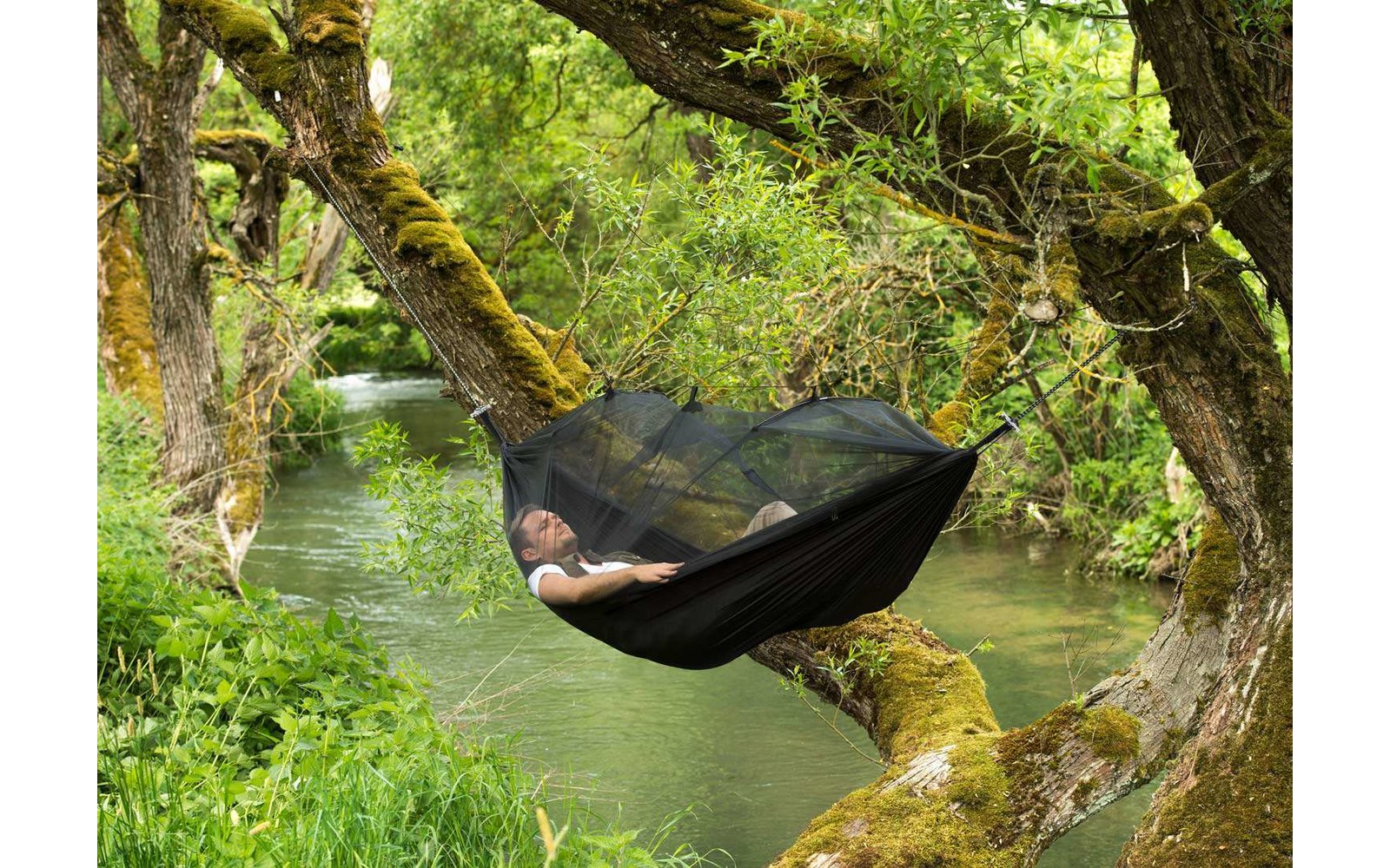  Amazonas Hängematte Moskito-Traveller Extreme Schwarz