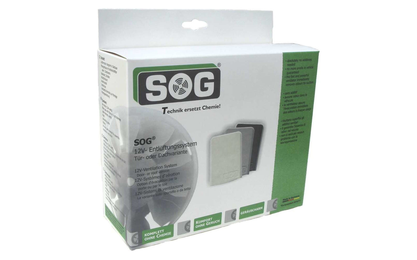 SOG + SOG II Typ F 12 V Toilettenentlüftung Thetford C250 / C260