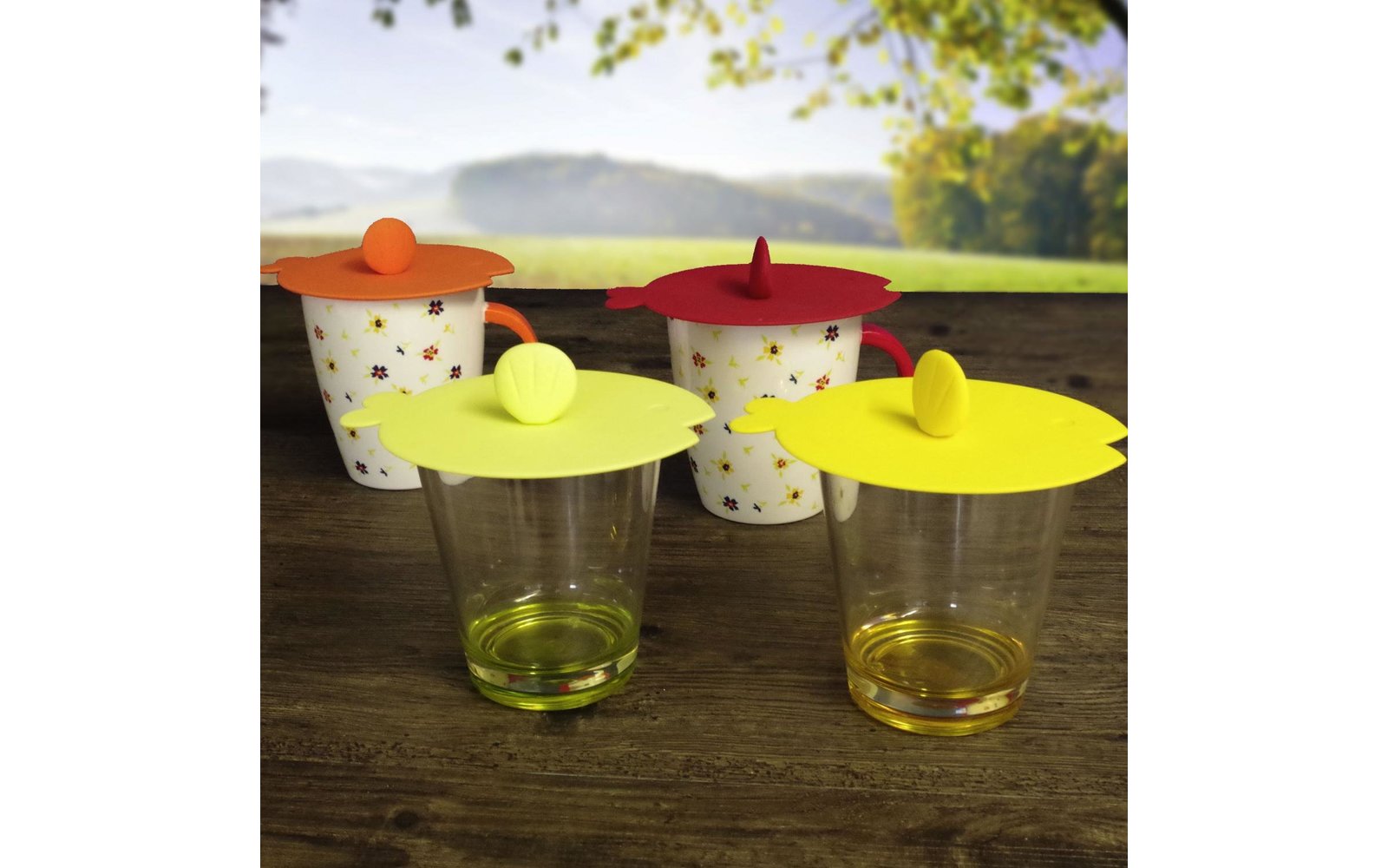  Gimex Silikondeckel Set Fisch Rainbow