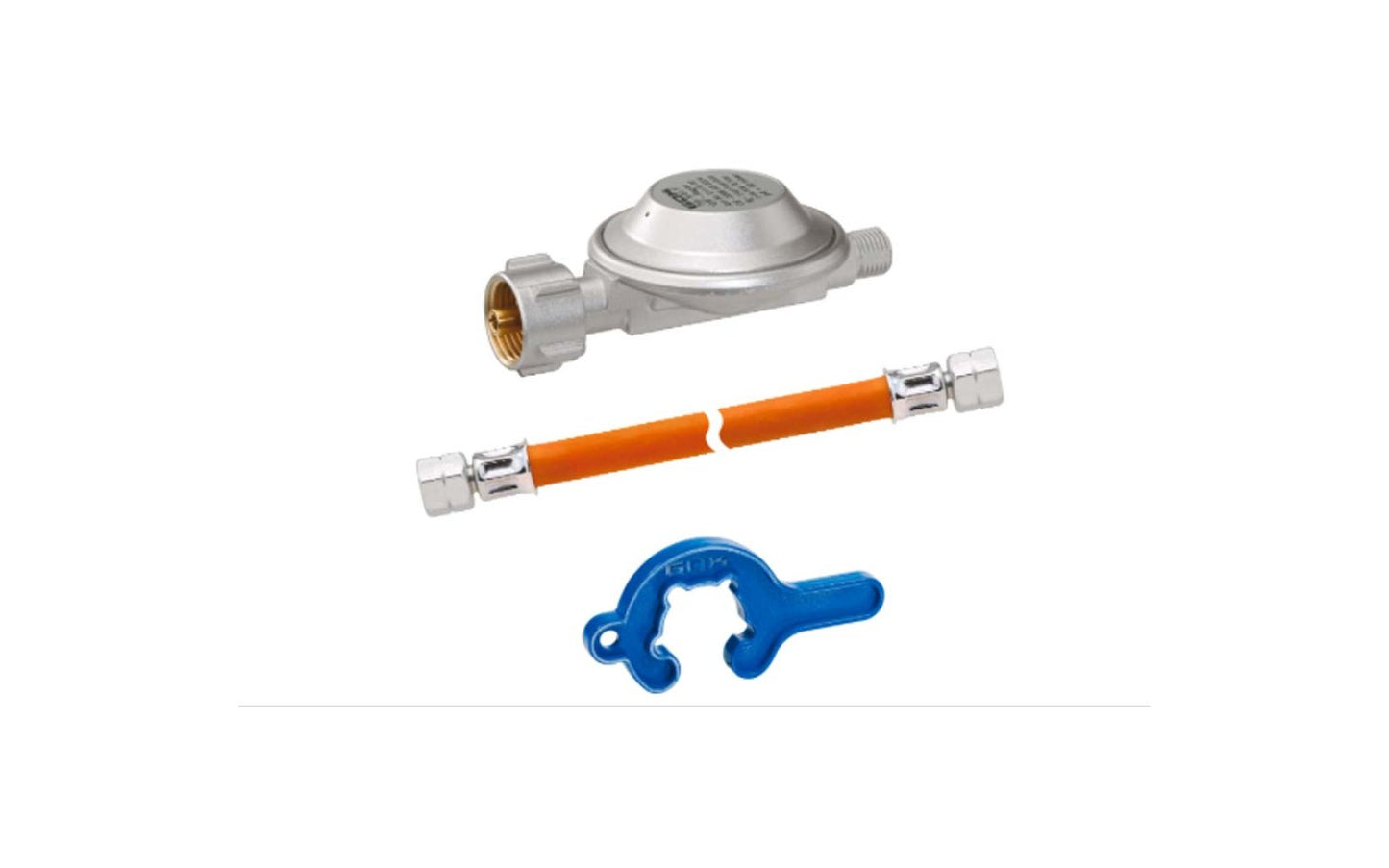  GOK Einflaschenanlage Für Kleinflaschen Regl.-Schl.-Set EN61 1,5kg/h 50mbar 6,3 X 3,5-800 Mm