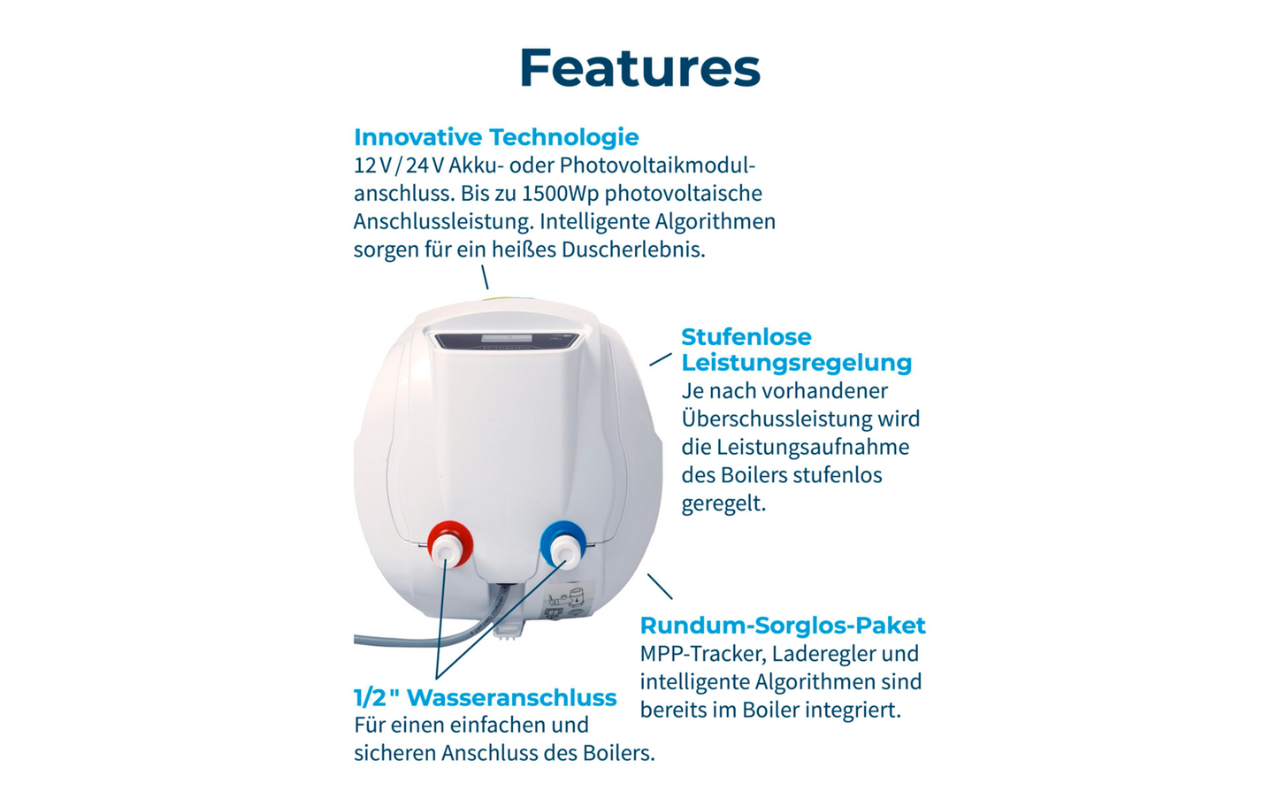  Fothermo Photovoltaischer Caravan Boiler 10 Liter