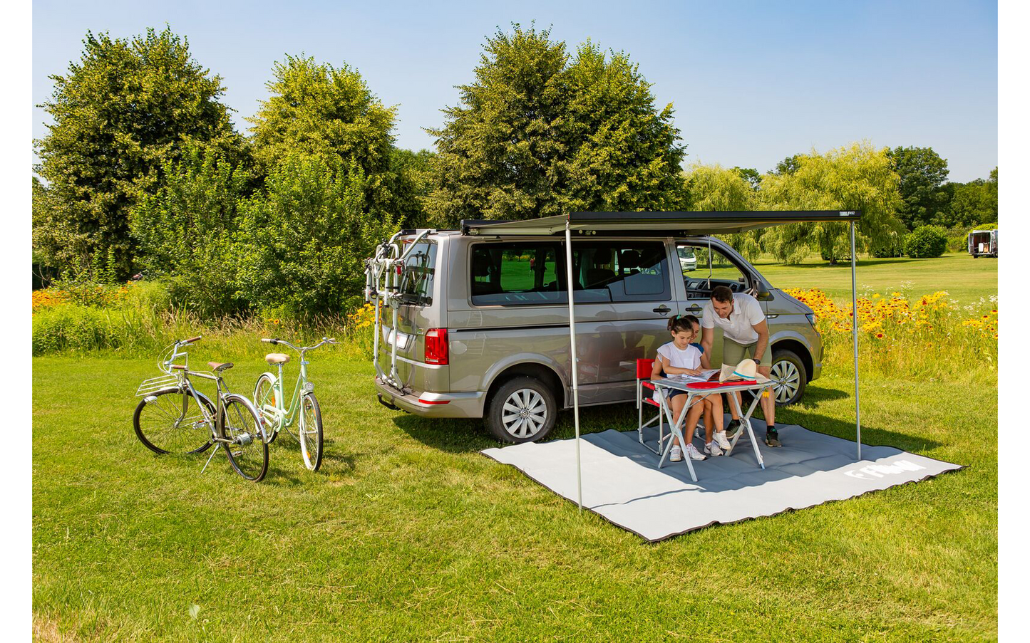  Fiamma F45s PSA Wandmarkise 260 Cm Für PSA-Vans (Deep Black / Royal Grey)