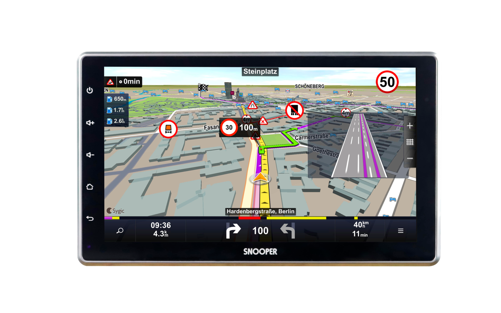  Snooper SMH Multimedia-Navigation DAB+ Festeinbaugerät