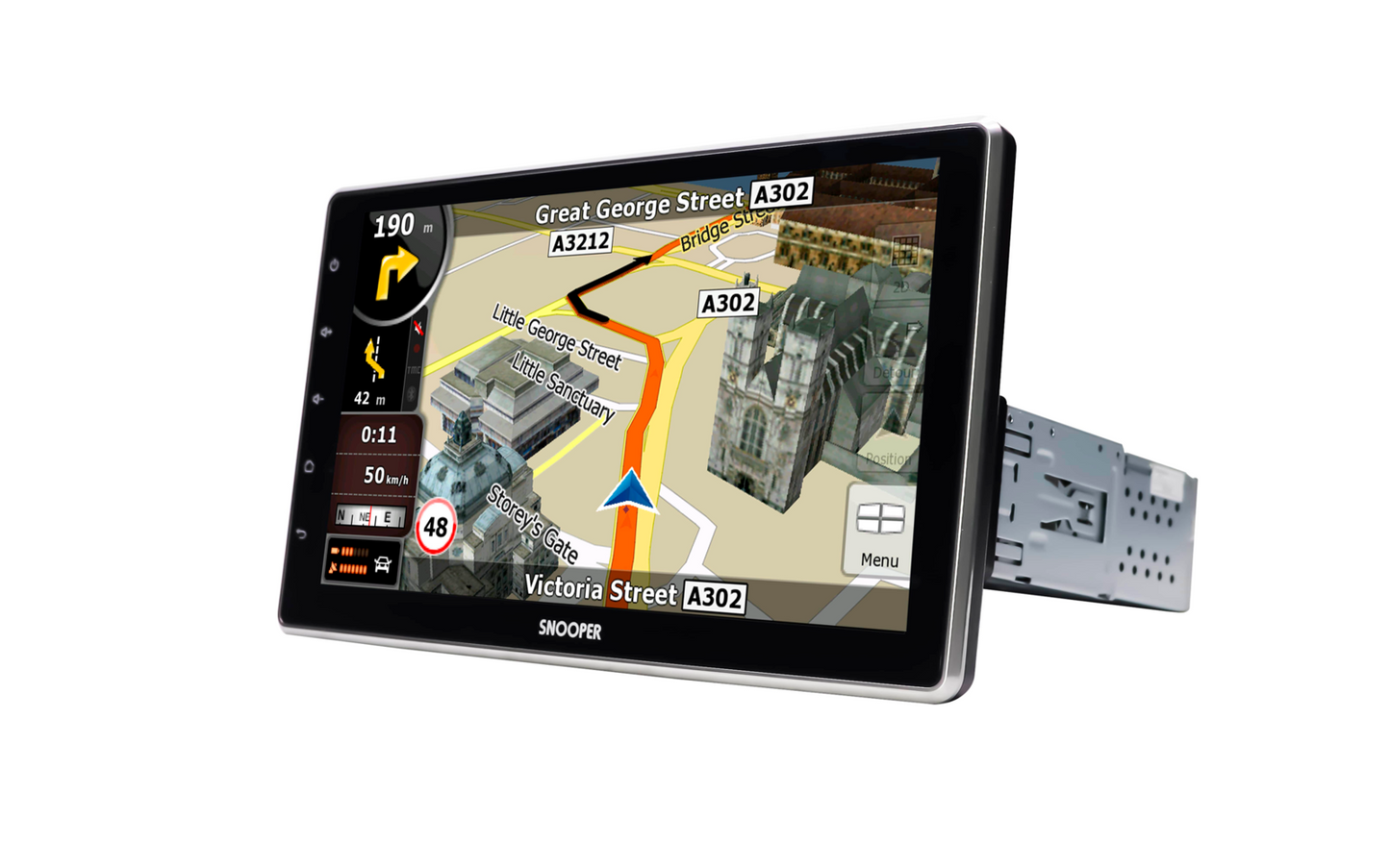  Snooper SMH Multimedia-Navigation DAB+ Festeinbaugerät