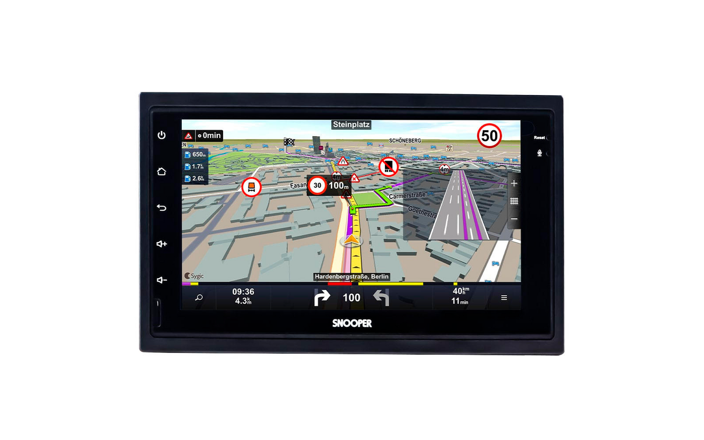  Snooper SMH Multimedia-Navigation DAB+ Festeinbaugerät
