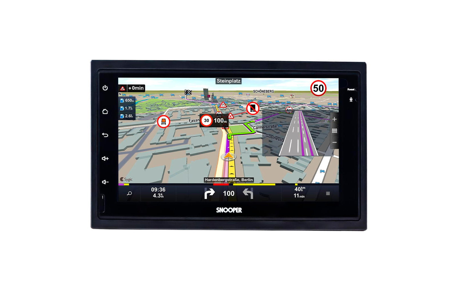  Snooper SMH Multimedia-Navigation DAB+ Festeinbaugerät