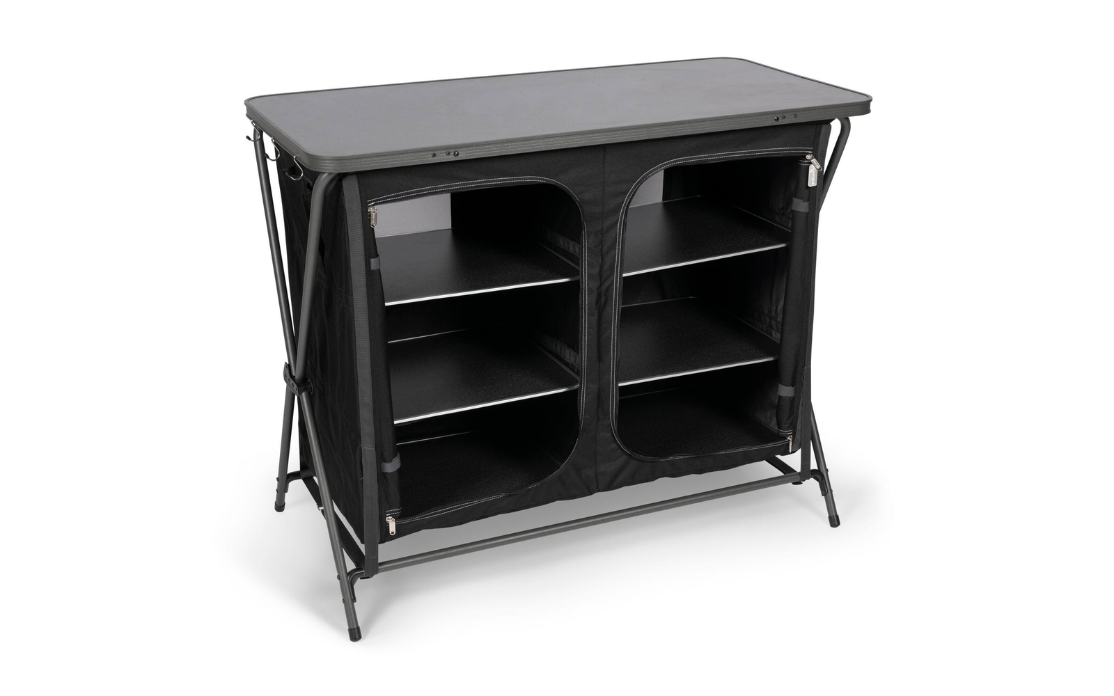  Kampa Zara Campingschrank Schwarz 110 X 53,5 X 90 Cm