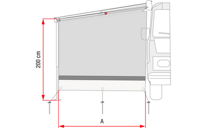  Fiamma Sun View Side Sonnenschutz / Markisenaufsatz Seitenwand