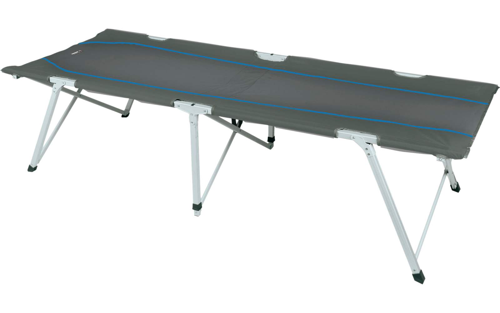  High Peak Toledo XL Camping Faltbett 205 X 78 X 51 Cm Dunkelgrau / Blau