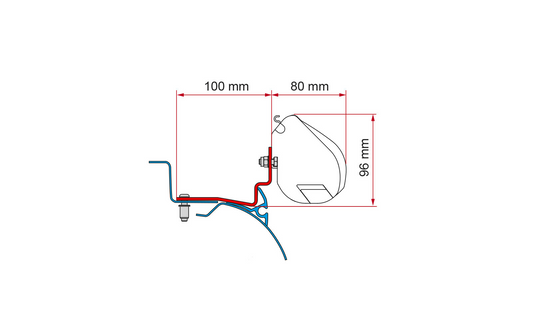  Fiamma Adapter Kit Campereve Cap Road Für F35pro Markisen