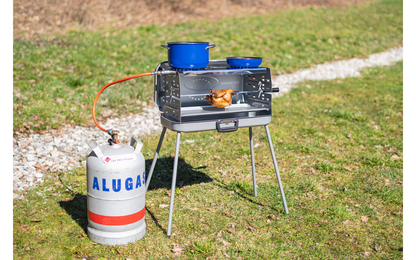  Berger 3-Flammen Koffergasgrill Silber
