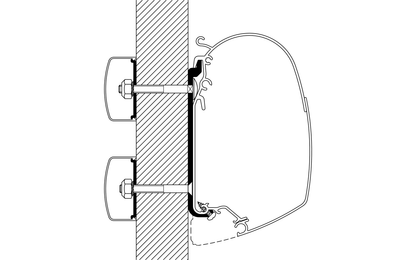  Thule Universal Markisenadapter Für Omnistor 4900 / 5200 / 8000