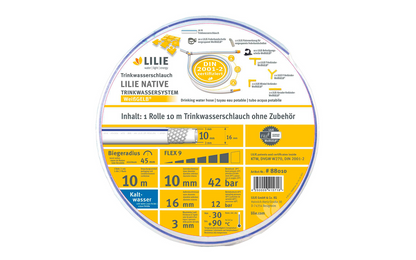  Lilie Native Trinkwasserschlauch Für Kaltwasser 12x18 Mm