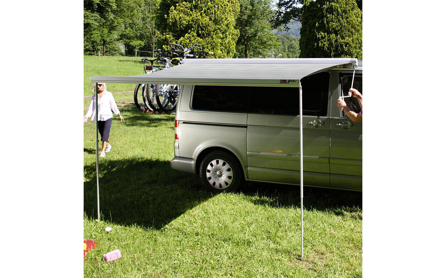  Fiamma F45s Wandmarkise 260 Cm Für VW T5 / T6 / California (Titanium / Royal Grey)